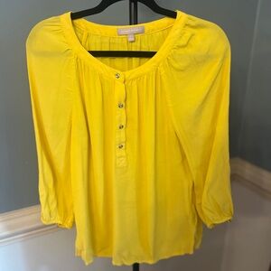 Banana Republic Yellow Women's Blouse medium